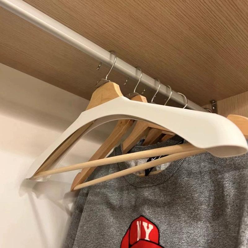 布梅朗实木衣架家用木质衣服服撑无痕衣服挂衣撑衣服架服装店衣架