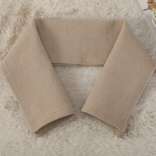 冬季羽绒服防脏护领绒布神器可拆卸羽绒服防脏领子螺纹布料保护套