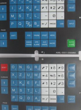 FANUC(发那科)面板/面膜/面皮/按键膜A98L-0001-0568#M #T