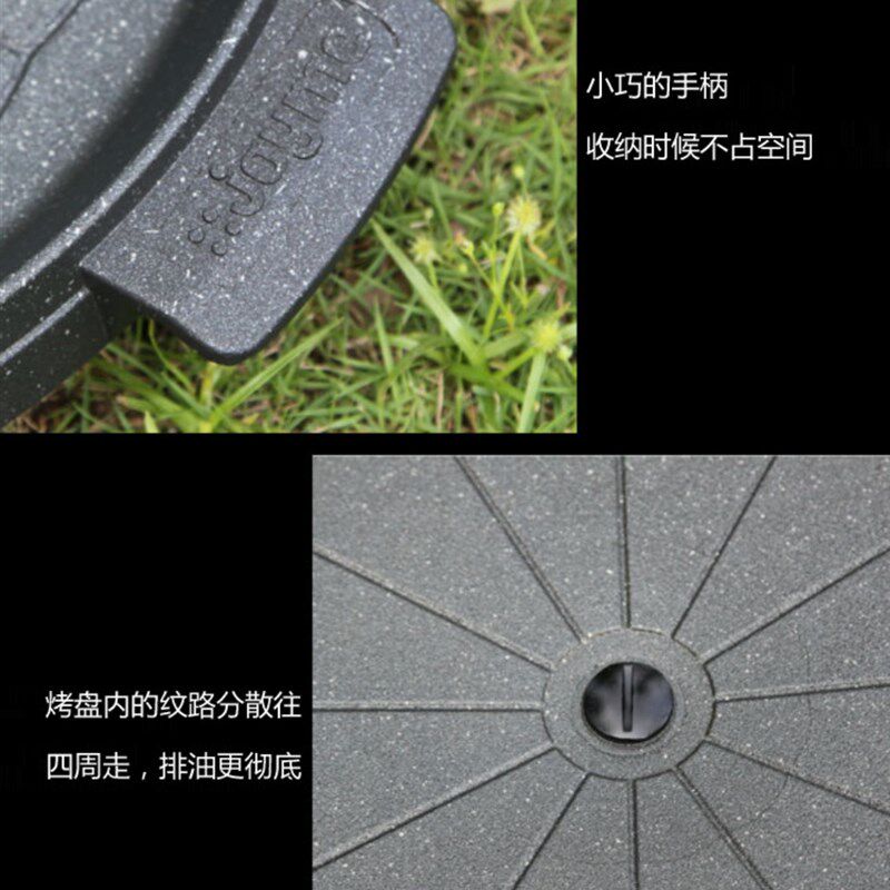 包邮韩国原装进口方形烤盘32CM 炒盘不粘烧烤盘卡式炉烤肉盘JOYME