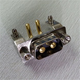 優質大電流d 2大鍍金接線公端子 sub2W2公座連接器彎針公頭接插件