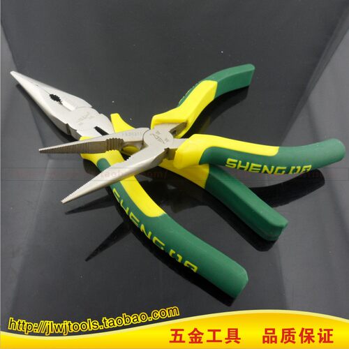 胜达工具【制塑柄尖嘴钳】尖口钳 尖咀钳 家用电工尖头剪切钳子