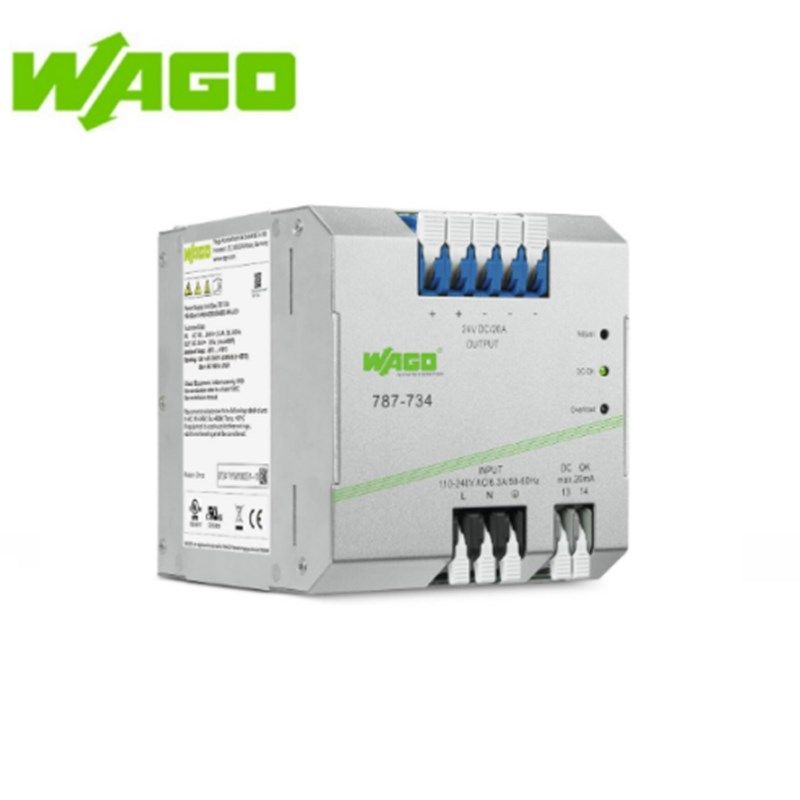 德国WAGO万可开关电源ECO单相24V20A 787-734/732/722/844/1732/1