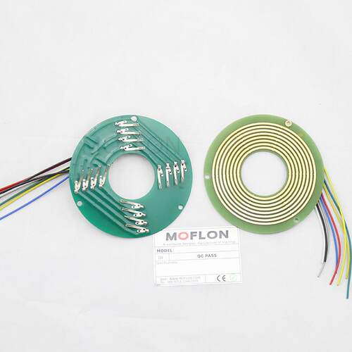 超薄盘式滑环  MP280 PCB基材导电环 电流可达20A 线长可以定制