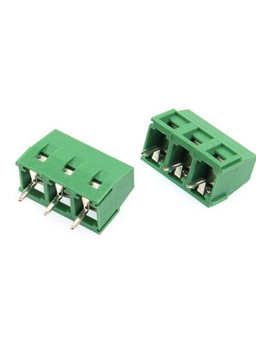 KF127绿色接线端子 5.0mm间距 PCB接线端子 可拼接螺钉式300V/10A