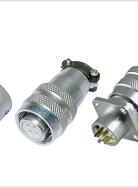 航空插头XS12K4P XS12J4A XS12J4Y XS12J-4P/Y 4芯12mm推拉式插座