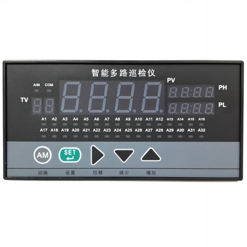 智能多路巡检仪8/16/24/32路温度显示器  485通讯万能输入温控表