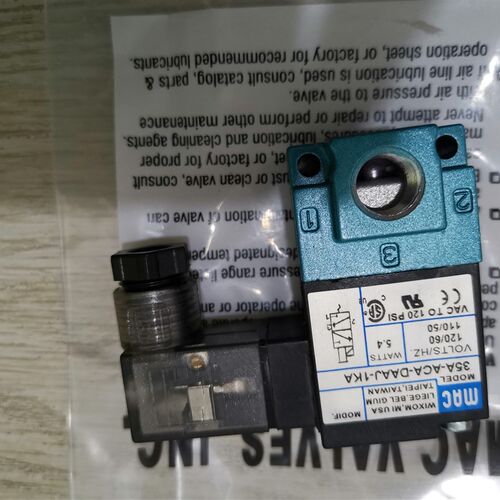 美国MAC电磁阀35A-ACA-DAAJ-1KA  35A-ACA-DAAA-1BA