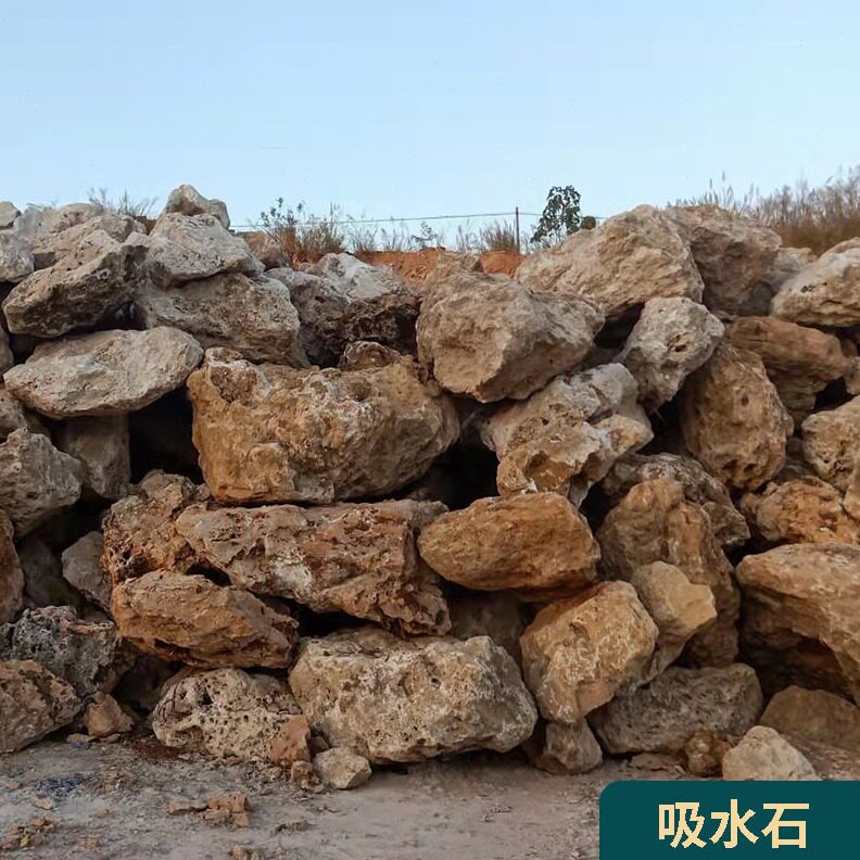 直销石场直销天然吸水石假山鱼池微景观造景盆景石头观赏石上水石