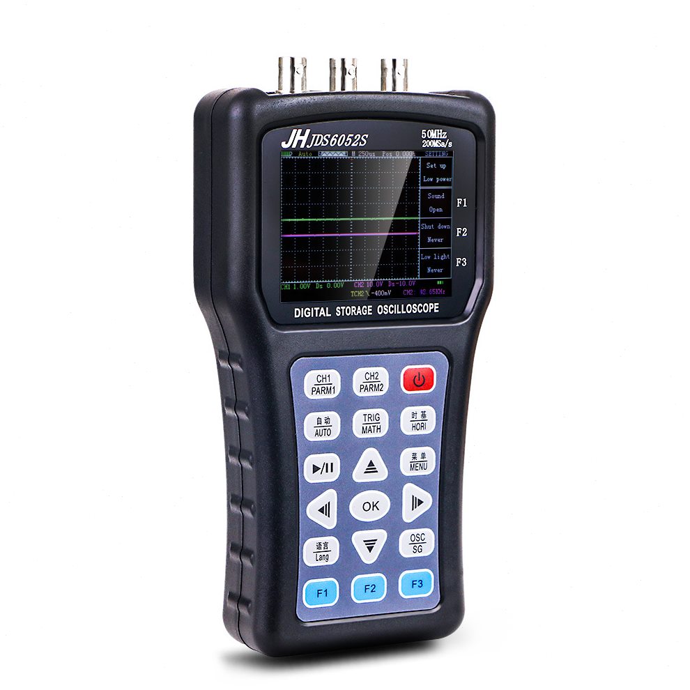 直销新款JDS6052S金涵手持示波器50兆双通道示波器+函数信号发生