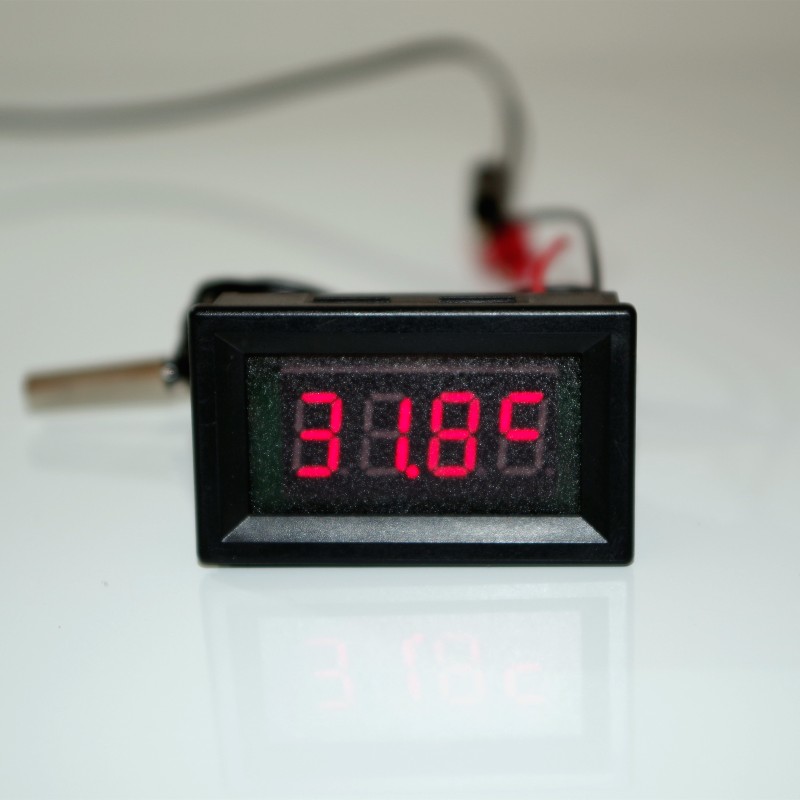 厂家直销 高精度数字温度计数显温度表带字符显示NTC防水探头