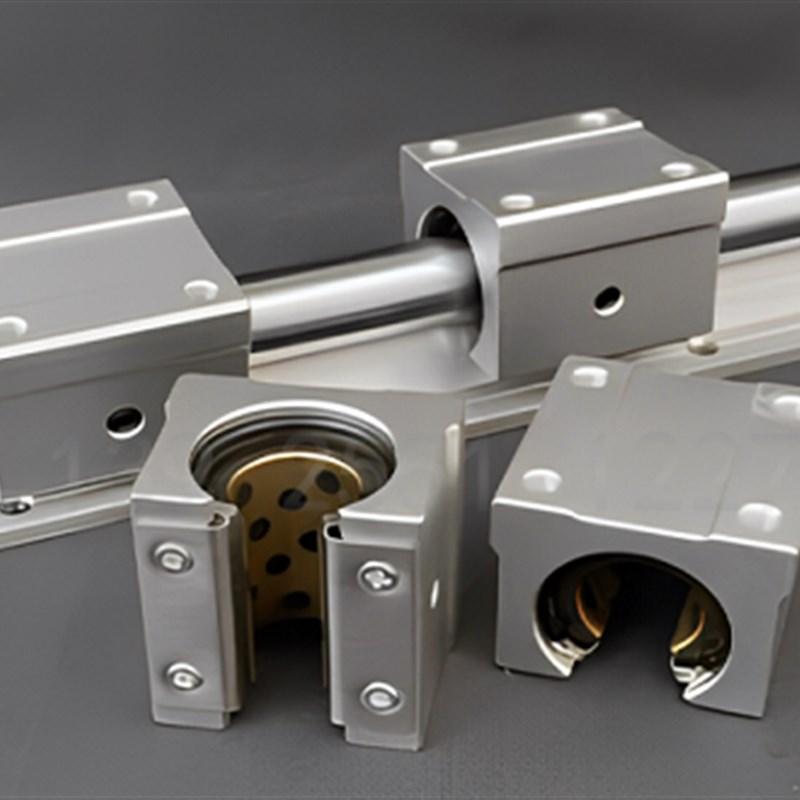 开口石墨滑块SBR无油滑块直线轴承SBR12/SBR16双衬加长导轨SBRL