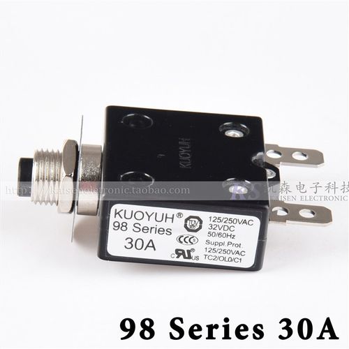 KUOYUH 98 Series 30A工控设备电源断路器过载保护器3-40Amps可选