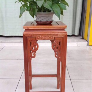 菠萝格花架红木花几架高几全实木角几红木佛山南海松岗家具特价