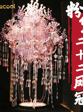 粉黛二十二凤冠点翠十里红妆金属拼图手工diy材料全套送礼物模型