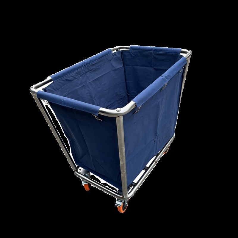 不锈钢加固布草车酒店宾馆客房洗衣房脏布回收框收集车手推车收纳