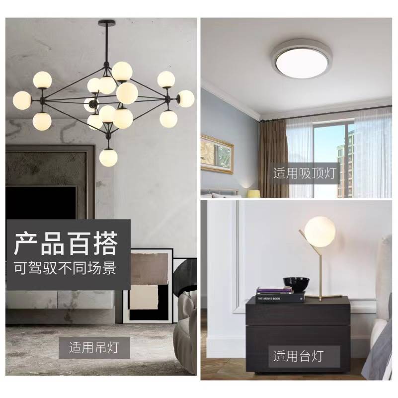 高亮节能led灯泡螺纹口耐高温中性白光家用e27螺口三色超亮玉米灯