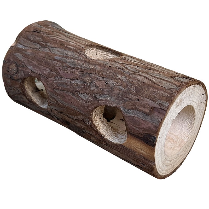 仓鼠玩具金丝熊树洞隧道造景用品原木实木家具健身玩鸟类宠物玩具