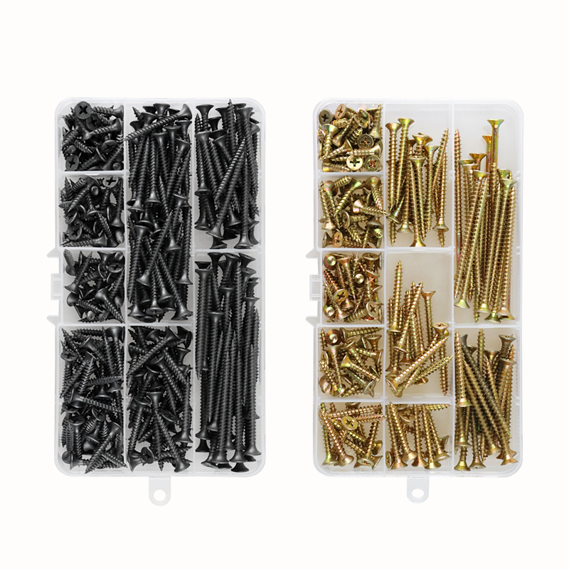 沪心螺钉套装家用装修木螺钉干壁钉自攻螺丝纤维板钉沉头钻尾螺丝