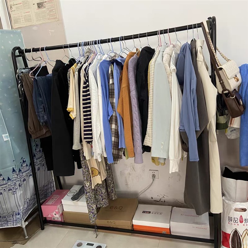 高档单杆晾衣架家用挂衣架落地式卧室衣帽架阳台晒衣架子晒被子架