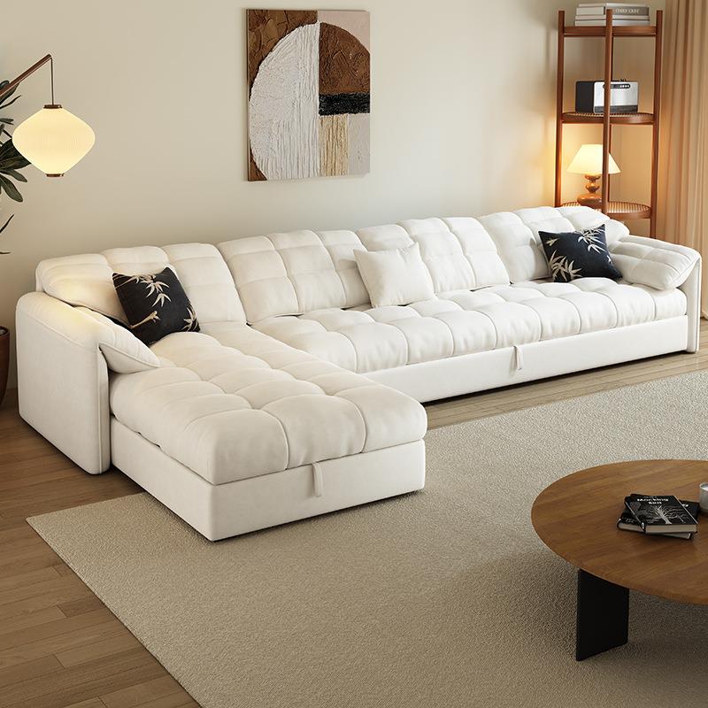 贵妃沙发床两用可折叠可收纳布艺沙发客厅2024新款多功能带贵妃榻