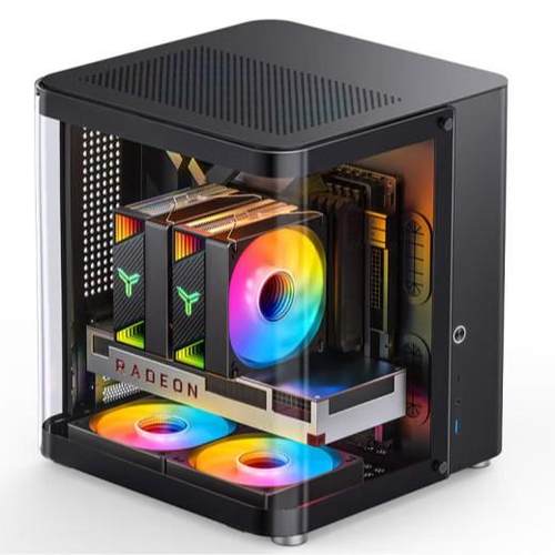 (JONSBO) TK-1双曲面海景房MATX机箱铝合金外壳240冷排机箱