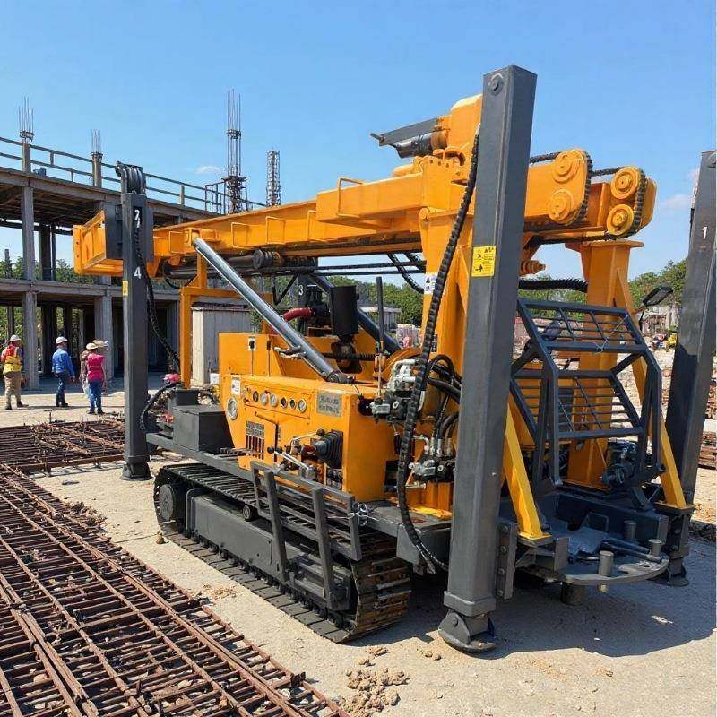 金属矿山探矿钻机多角度气动绳索取芯钻机履带式全液压岩芯钻探机