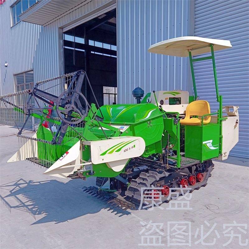新款全喂入稻谷联合收割机水稻收割机家用收小麦油菜脱粒机