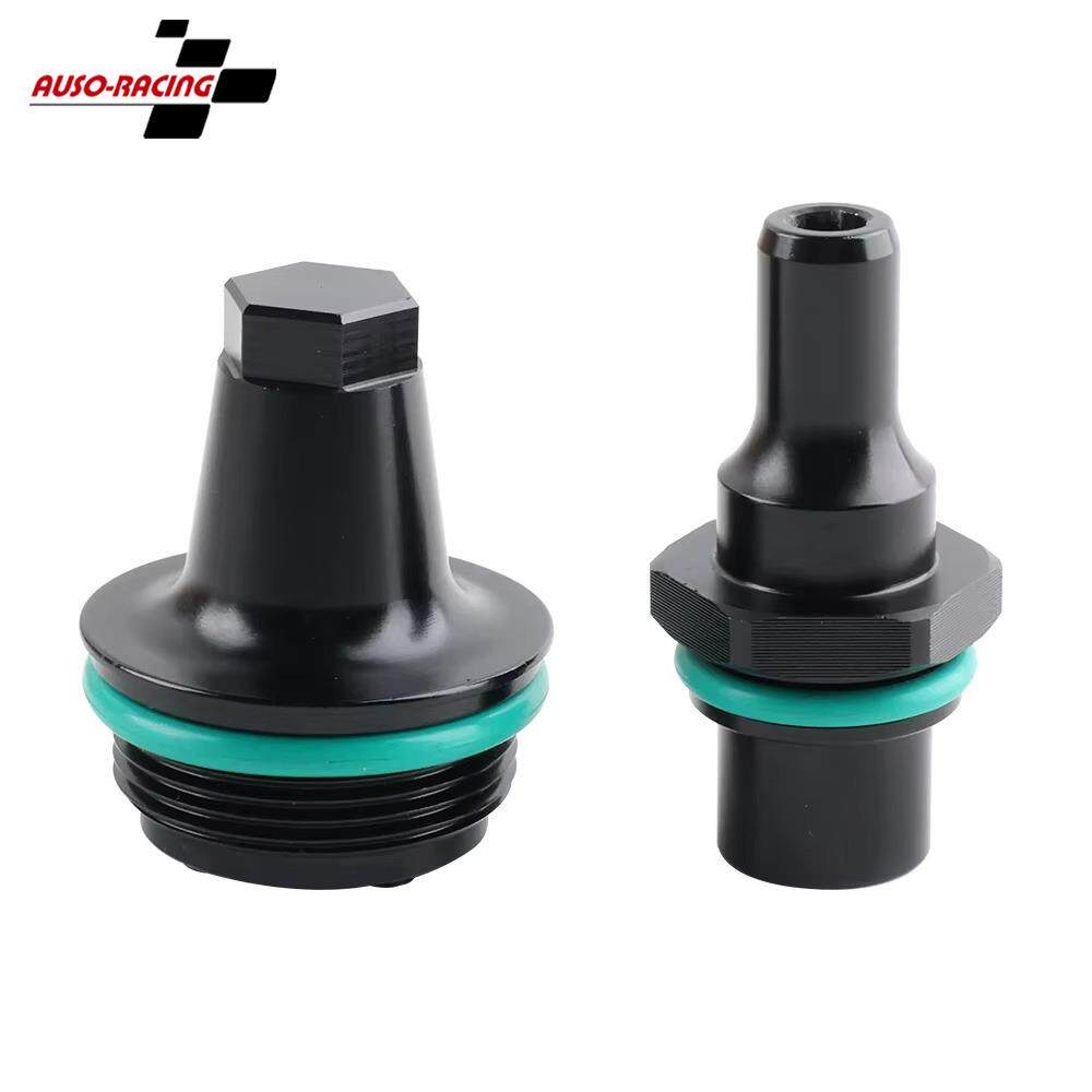 汽车改装适用BMWE90E91E92E82双涡轮发动机PCV气门铝盖套件