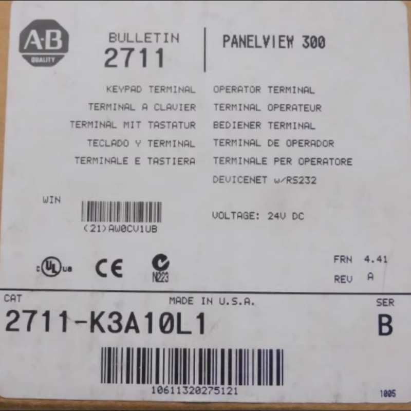 AB罗克韦尔 2711-K3A10L1 触摸屏人机界面