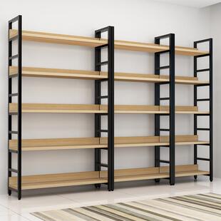 多层书架家用阅览室学校图书馆落地置物架书柜玩具收纳简易现代风