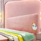 xyt2023年新款 高品质床头套罩简单弧形木床靠背软包定做四季 通用