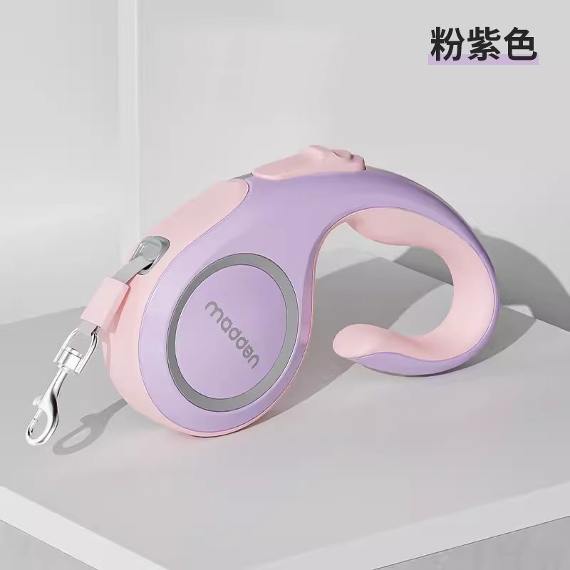 宠物牵引绳伸缩可控安全遛狗绳现货L反光绳狗狗5m牵引器