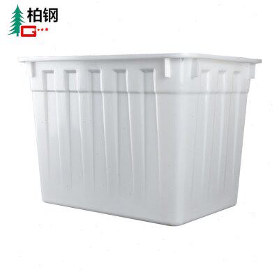 柏钢加厚塑料水箱周转箱400L980*760*680长方形物流储水箱海鲜水