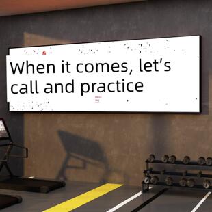 网红打卡健身房墙面装饰形象背景运动贴画海报布置来瞭好练篮球馆