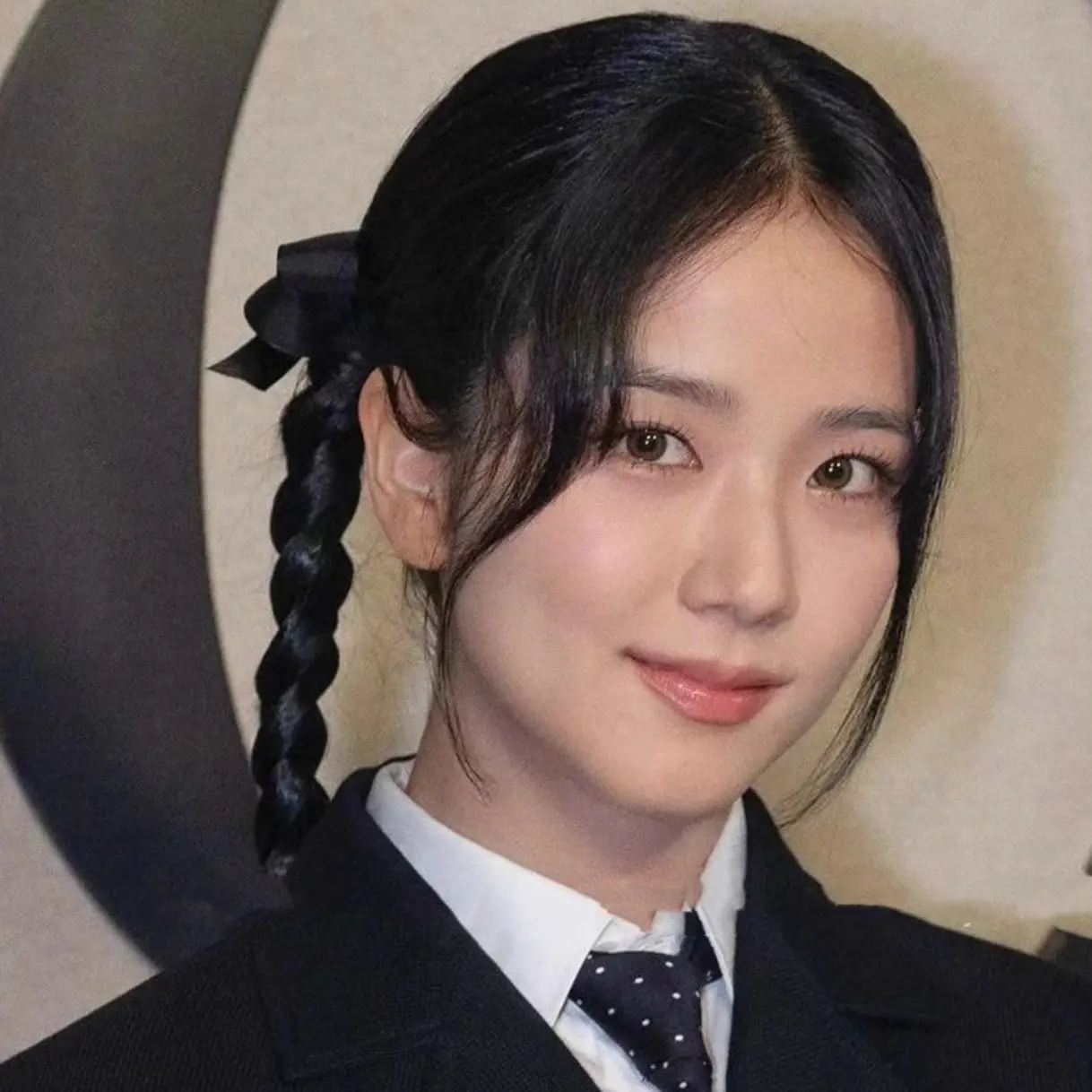 jisoo智秀同款黑色结发夹学院风头饰双马尾发饰麻花辫头