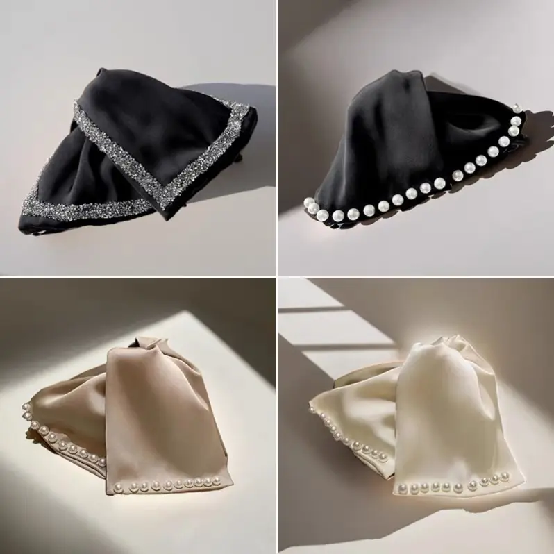 丽赫本抓夹女高级感夹珠珠水钻发夹后脑勺气质夹头饰