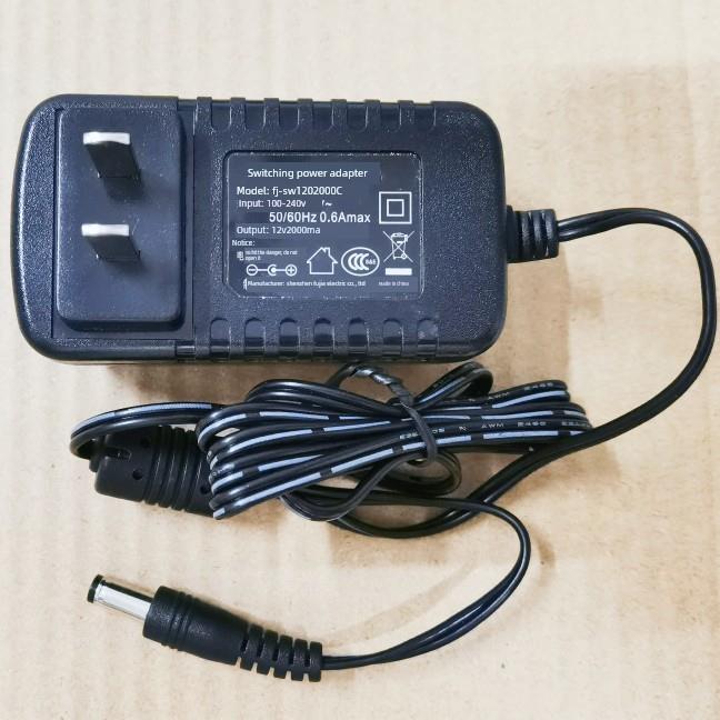 福佳12V2A电源适配器通用DC12V1.5A1A圆口孔充电线直流供应变压器