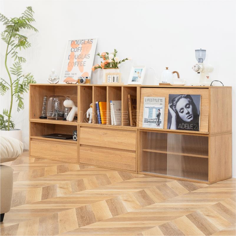 jc青年良品 叠叠柜 自由组合柜抽屉柜移门柜收纳储物柜格柜翻门柜