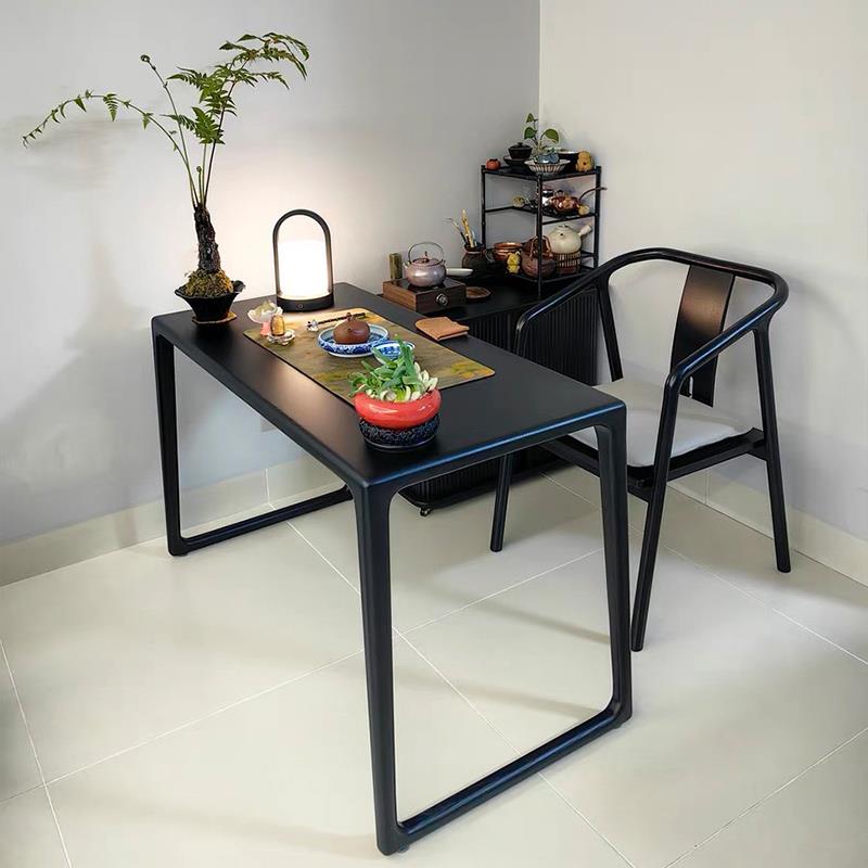 新中式实木阳台茶桌2025新款小型胡桃木家用小茶台禅意简易泡茶桌