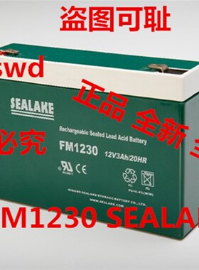 正品SEALAKE FM1230 12V3AH上海耀华称重 JX820D蓄电池FM1230