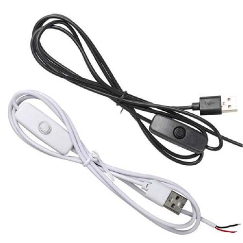 USB开关线 501开关电源线3D小夜灯夹子灯LED台灯电机马达泵开关线