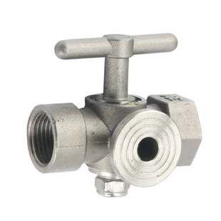 304不锈钢压力表三通旋塞阀三通阀考克阀锅炉蒸汽阀耐用耐高压