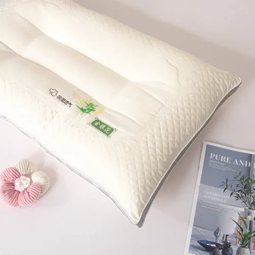 金银花枕芯吸湿透气枕头家用单个成人护颈椎深度睡眠觉专用一对