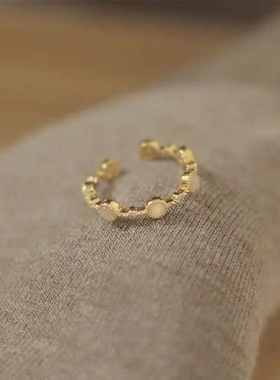 轻奢满钻锆石双层开口戒气质高级感食指戒小众设计百搭精致戒子