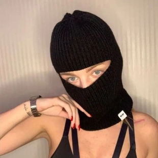 帽子冬季男士款克拉法帽针织毛线帽防风防寒头套面罩保暖冷帽