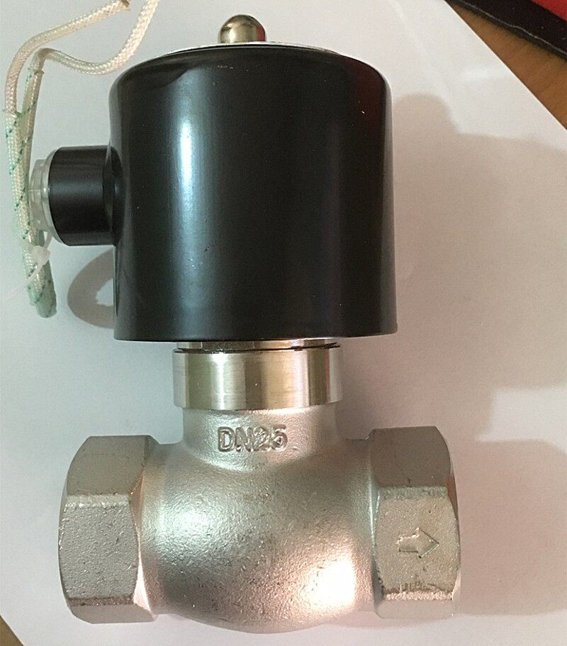 304不锈钢电磁阀220V蒸汽耐高温热水阀门4分6分1寸DN15 20 25 40