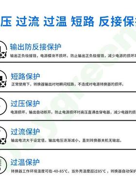 大功率器24639V转12V80A直流电源转换降压模块货车降压器电源