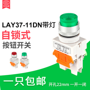 11DNZS 22mm Y090 带灯 自锁型 按钮开关 LAY37