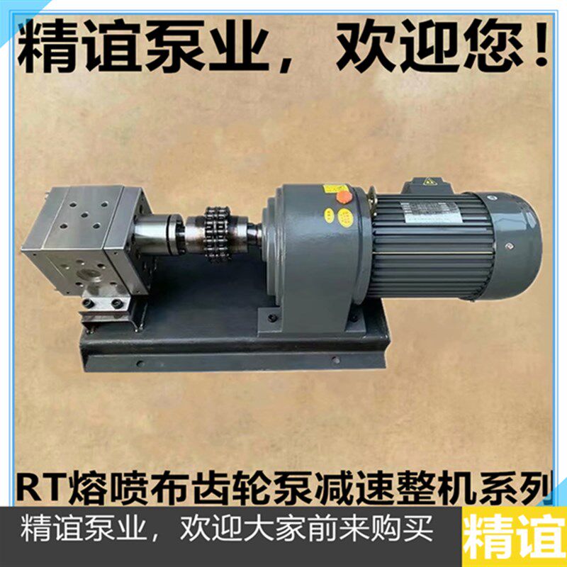 耐高温熔胶泵口罩机泵熔喷布泵RT20/30/50/70/100CC减速整机系列